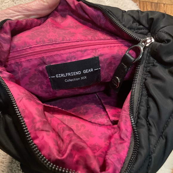 Girlfriend Gear Collection XIIX Black Puffer‎ Purse Backpack Quilted